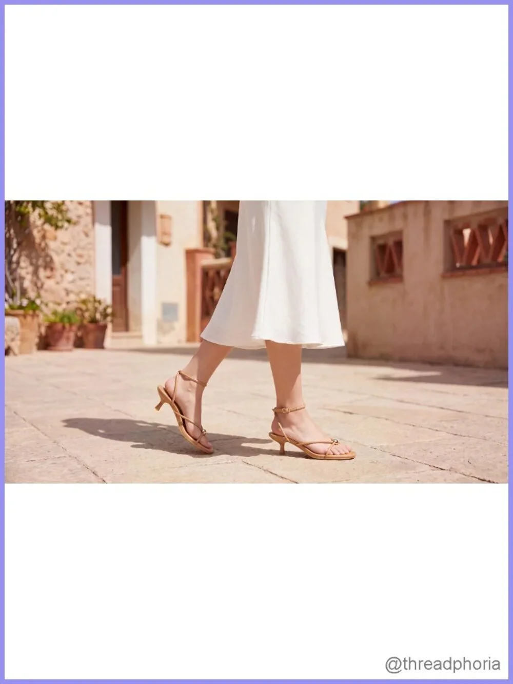 Strappy Kitten Heels for Women Open Toe Low Heel Dress Sandals Ankle Strap